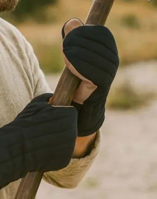 Guantes acolchados de algodón