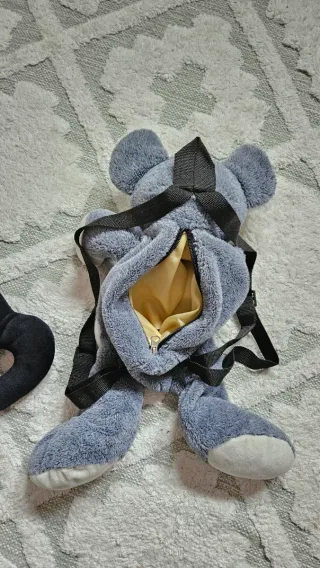 Peluche Mono con Asa y Koala Mochila gris pelito
