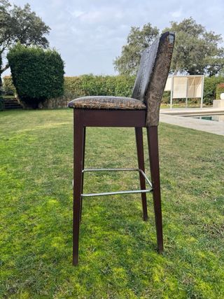 6 Sillas Altas Polipiel Estampado Animal