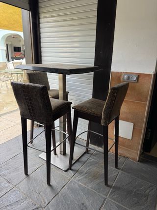 6 Sillas Altas Polipiel Estampado Animal