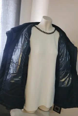 Parca Chaqueta Térmica Impermeable Negra