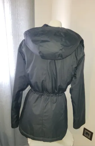 Parca Chaqueta Térmica Impermeable Negra