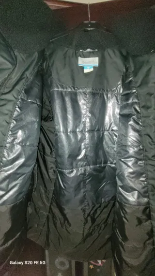 Parca Chaqueta Térmica Impermeable Negra