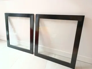 2 puertas de Cristal Negros