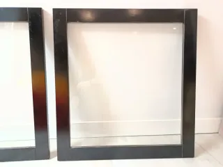 2 puertas de Cristal Negros