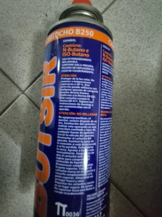 Cartuchos de gas Butsir B250