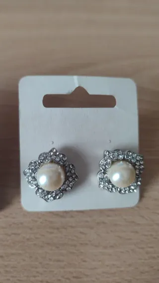 Lote 3 pares pendientes perlas