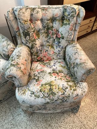 Sofá 3 plazas y 2 sillones balancín