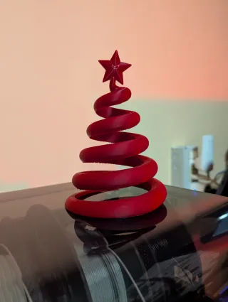 Decorazione Albero di Natale 3D Rossa
