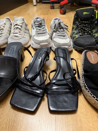 Lote 8 pares zapatos mujer