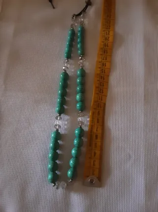 Collar de turquesas y cristal