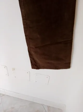 Pantalone in velluto a zampa Trussardi marrone