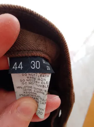 Pantalone in velluto a zampa Trussardi marrone