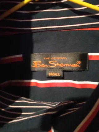 Camisa Ben Sherman Rayas Azul Rojo