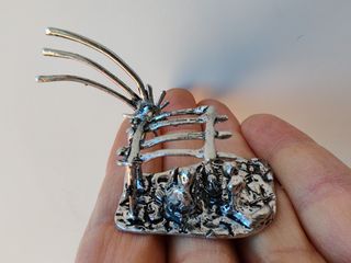 Presepe Sacra Famiglia Argento Miniatura