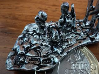 Presepe Sacra Famiglia Argento Miniatura