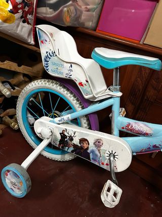 Bicicleta Frozen 12 con asiento trasero