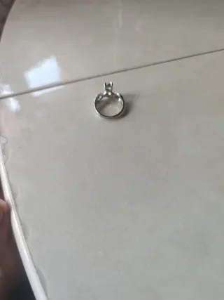 Anillo plata con circonita