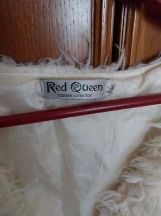 Casaco de plumas brancas, S/M, Red Queen