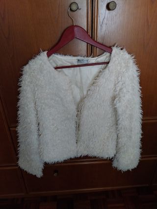 Casaco de plumas brancas, S/M, Red Queen