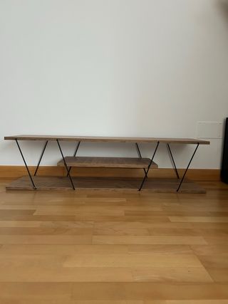 Mueble TV madera y metal