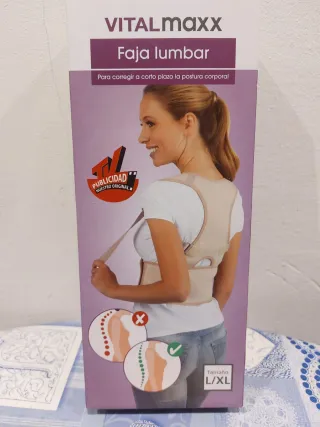 Faja Lumbar VITALmaxx Talla L/XL Beige