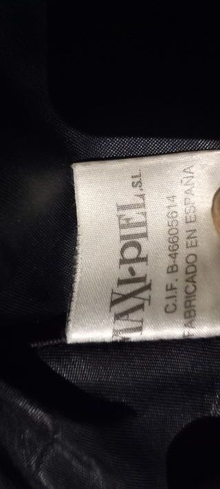 Chaquetón de piel de ovino negro mujer