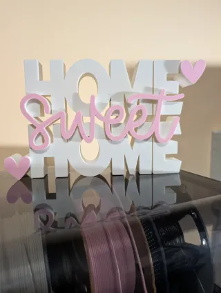 Decorazione Home Sweet Home 3D
