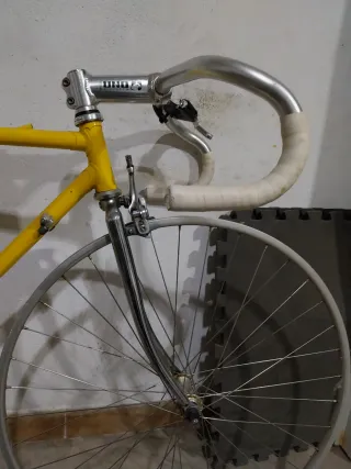 Bicicleta Columbus Fixed/Carretera Amarilla