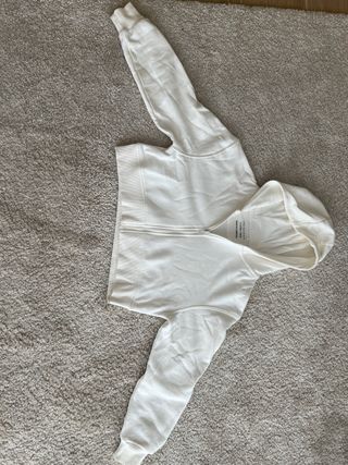 Sudadera con cremallera blanca Primark Talla 11