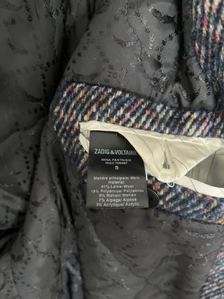 Abrigo Zadig & Voltaire Lana Multicolor
