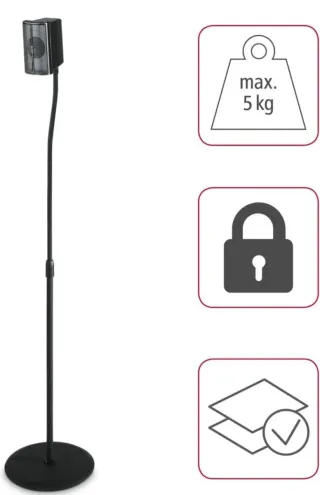 Soportes para altavoces HAMA negros