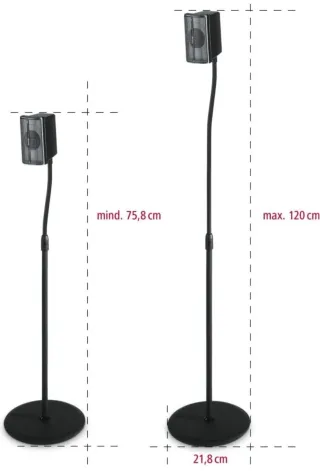 Soportes para altavoces HAMA negros