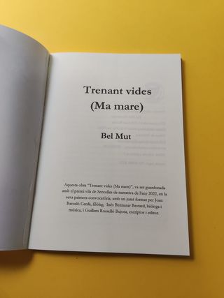 Trenant vides: ma mare