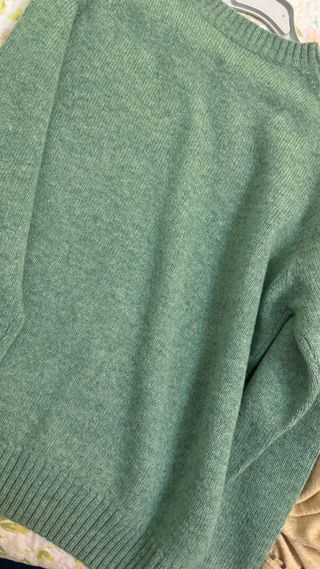 Jersey lana hombre verde