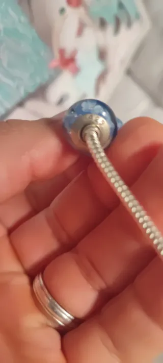 Pulsera Plata 925 con 4 Charms Florales