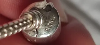 Pulsera Plata 925 con 4 Charms Florales