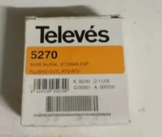 Toma Antena Televés 5270 Base Mural