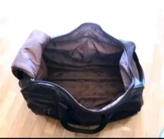 Bolso de piel auténtica con ruedas