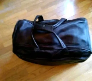 Bolso de piel auténtica con ruedas