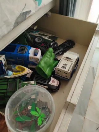 Cama nido blanca con cajones