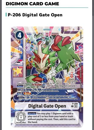 Bandai Card Games 2025 promo pack