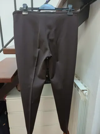 Pantaloni classici donna marrone