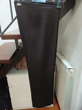 Pantaloni classici donna marrone