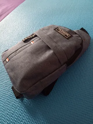 Bandolera pecho azul denim unisex