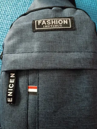 Bandolera pecho azul denim unisex