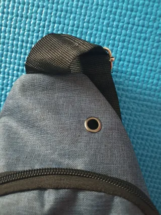 Bandolera pecho azul denim unisex