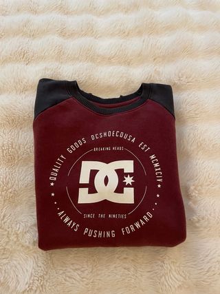 Sudadera DC Shoes Baseball Negra y Roja