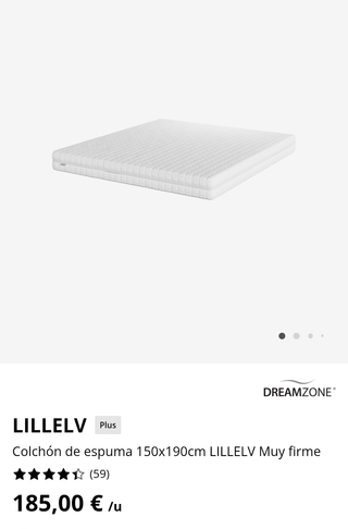 Colchón espuma 150x190cm DREAMZONE Muy firme