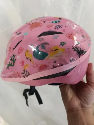Casco bici infantil rosa .tallaS .